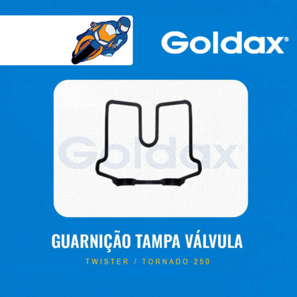 GUARNIÇÃO TAMPA DE VALVULA TWISTER - TORNADO - GOLDAX