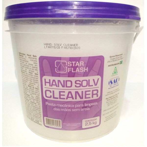 PASTA P/LAVAR MÃOS GALÃO 2,5 Kg HAND SOLV CLEANER