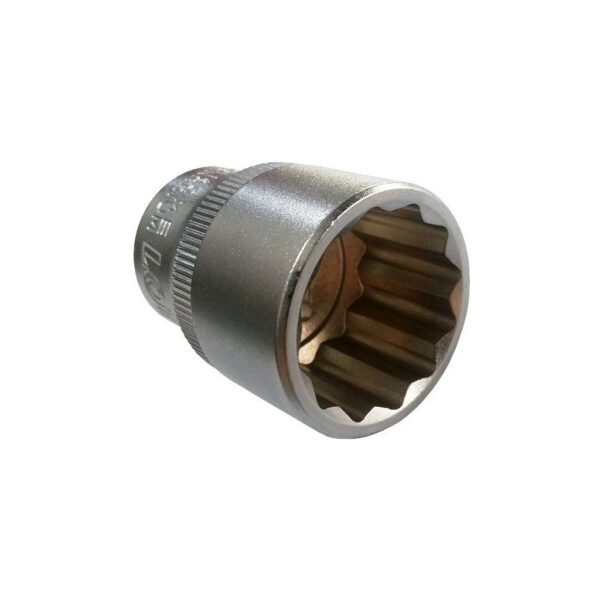 SOQUETE PARA CHAVE DE IMPACTO ESTRIADO DE 1/2 - 19MM - 7YR MARCA: EDA"